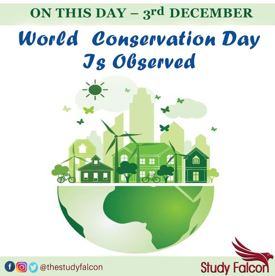 ON THIS DAY 3RD DECEMBER World Conservation Day Is Observed The