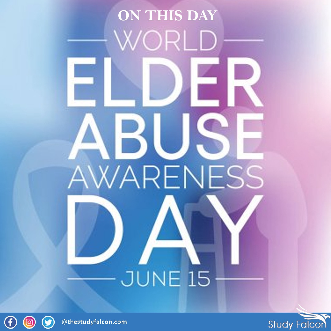 15th June World Elder Abuse Awareness Day Study Falcon